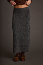 Alpine Charcoal Sweater Maxi Skirt