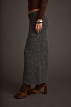 Alpine Charcoal Sweater Maxi Skirt