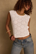 April White Lace Top