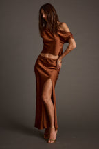 Alaina Cinnamon Maxi Skirt