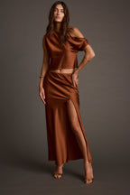 Alaina Cinnamon Maxi Skirt
