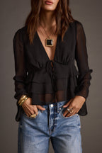Alexa Black Blouse