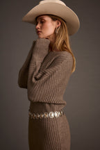 Amaya Grey Sweater Maxi Dress