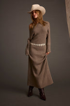 Amaya Grey Sweater Maxi Dress