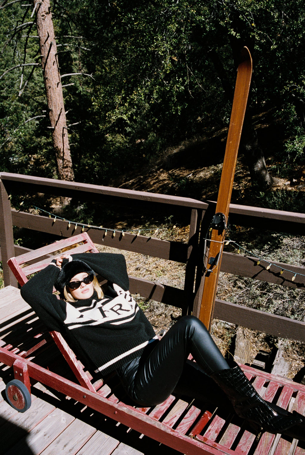 Chalet Black Faux Fur Headband