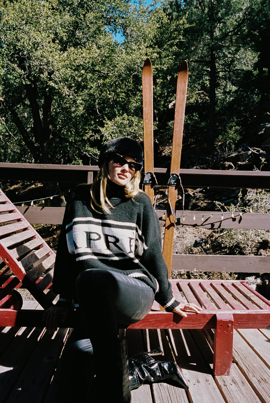 Chalet Black Faux Fur Headband