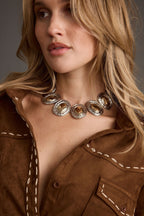 Bailey Gold and Silver Statement Necklace