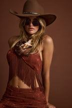 Bandit Mocha Floral Scarf