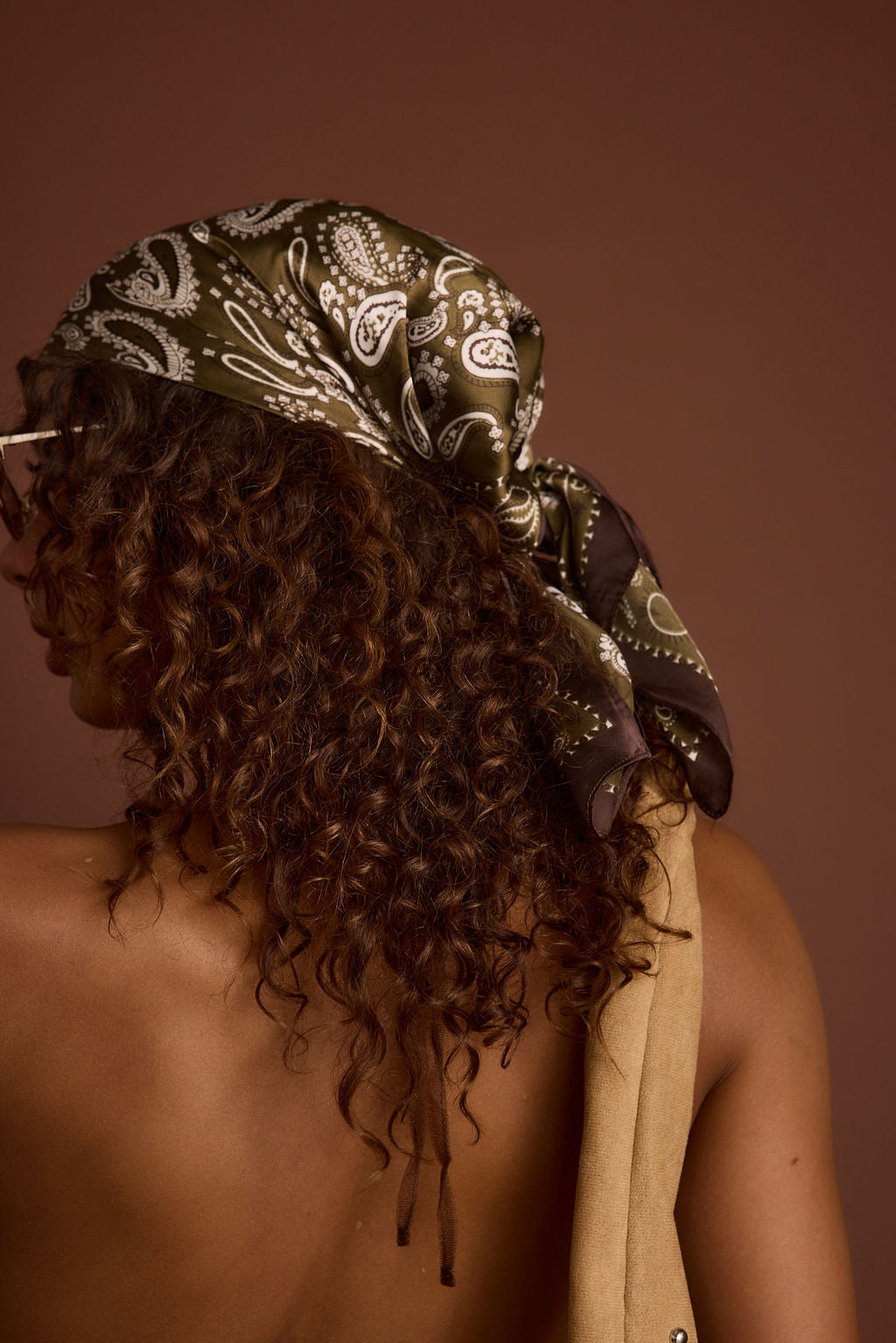 Bandit Olive Paisley Scarf