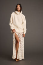 Odessa White Lace Maxi Skirt