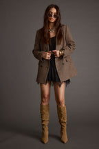 Bexley Black Lace Trim Mini Skirt