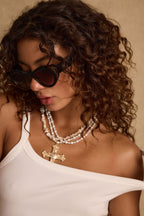 Bienvenue Black Bold Sunglasses