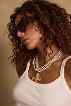 Bienvenue Black Bold Sunglasses