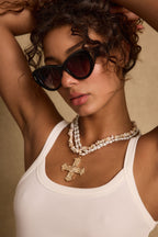 Bienvenue Black Bold Sunglasses