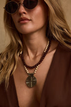 Bodhi Beaded Pendant Necklace