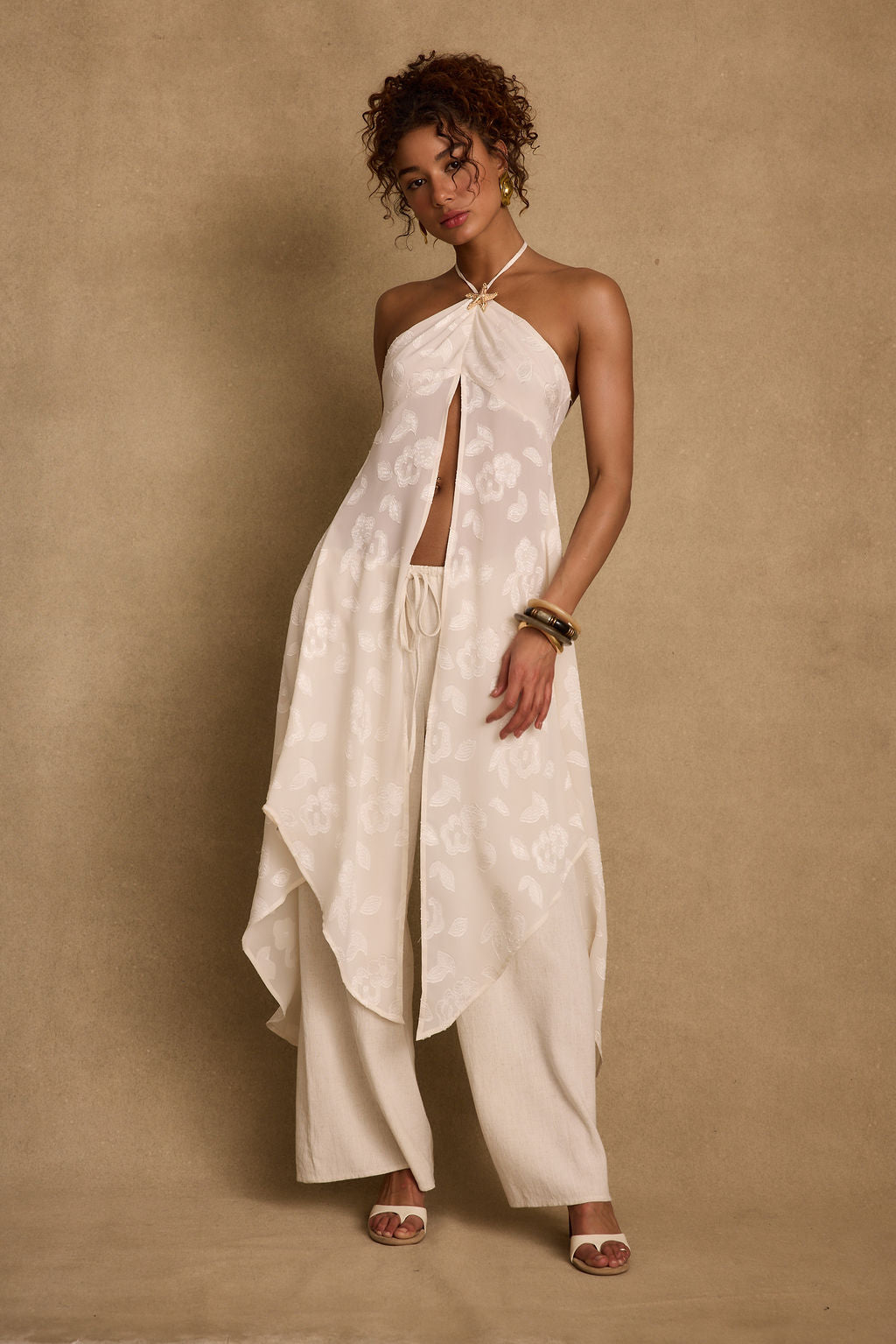 Bruma Ivory Flyaway Top