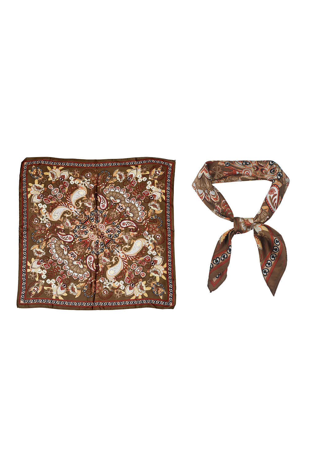 Bandit Mocha Floral Scarf