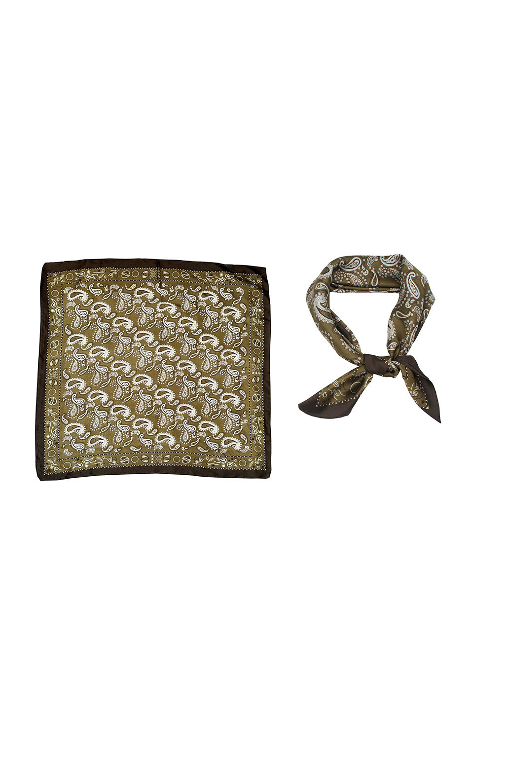 Bandit Olive Paisley Scarf