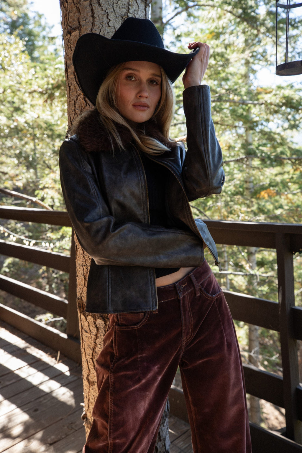 Beckett Espresso Vegan Leather Jacket