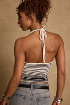 Carla Striped Halter Top