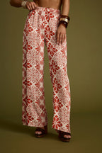 Cubana Rust Satin Pants