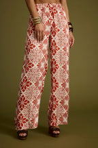 Cubana Rust Satin Pants