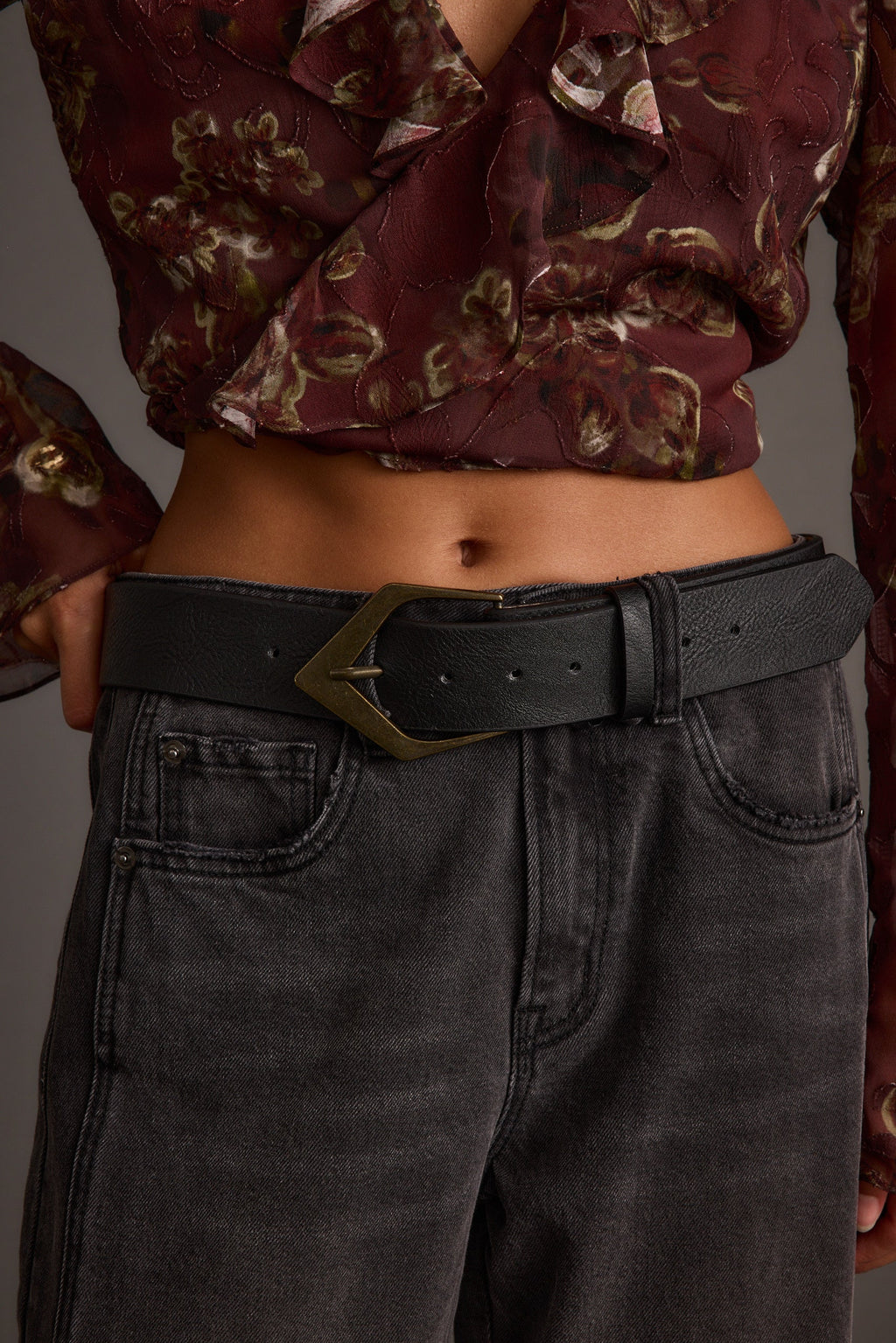 Calder Black Interchangeable Buckle Belt