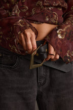 Calder Black Interchangeable Buckle Belt