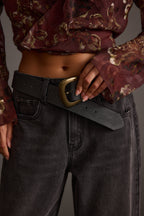 Calder Black Interchangeable Buckle Belt