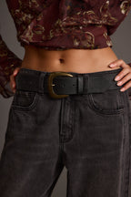 Calder Black Interchangeable Buckle Belt