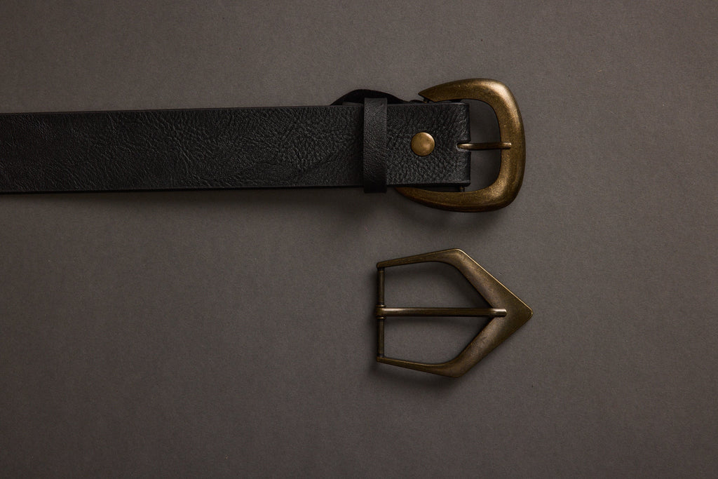 Calder Black Interchangeable Buckle Belt
