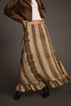 Calla Snake Print Maxi Skirt