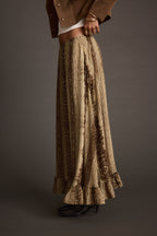Calla Snake Print Maxi Skirt