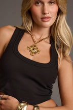 Catania Gold Cross Necklace