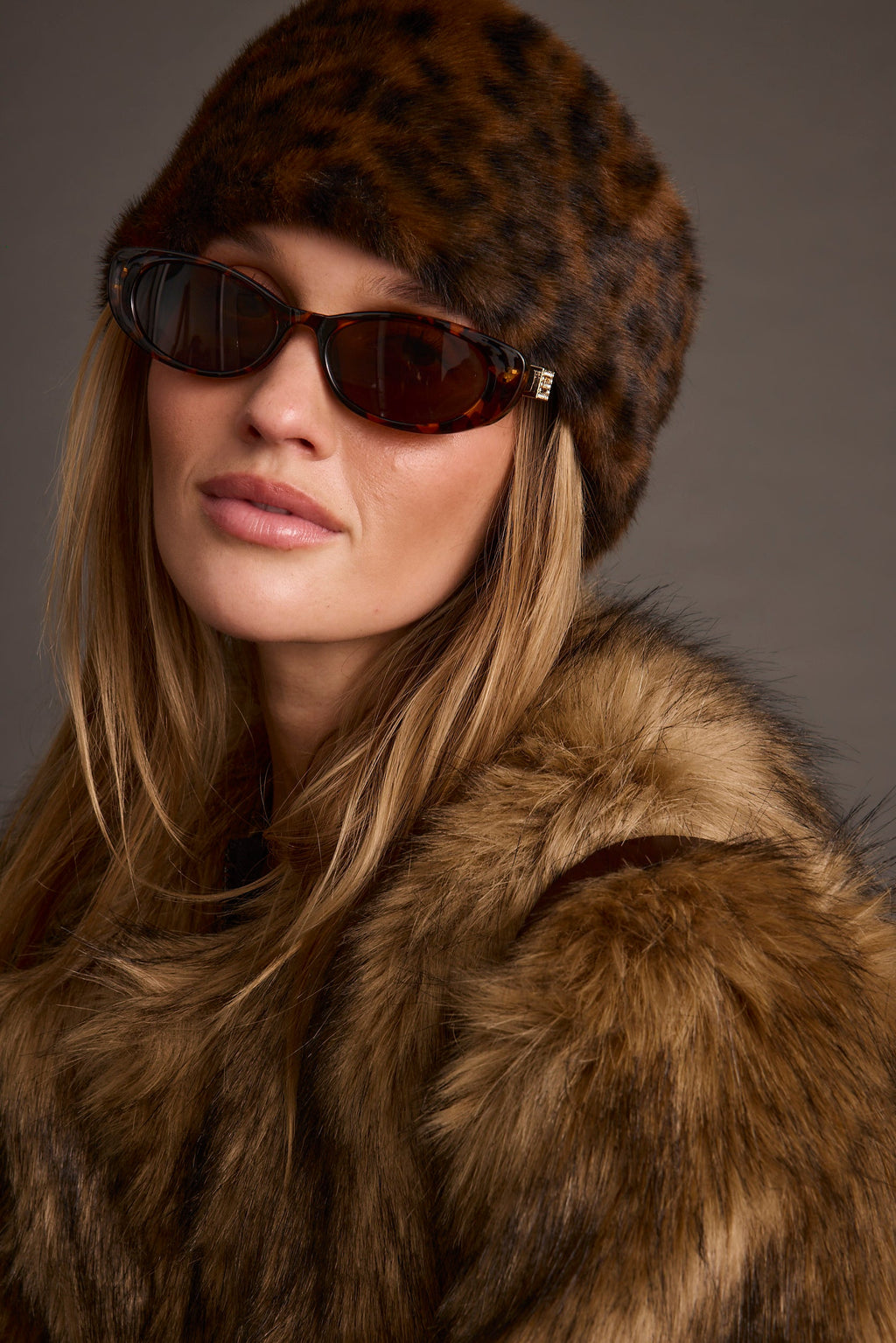 Chalet Leopard Faux Fur Headband