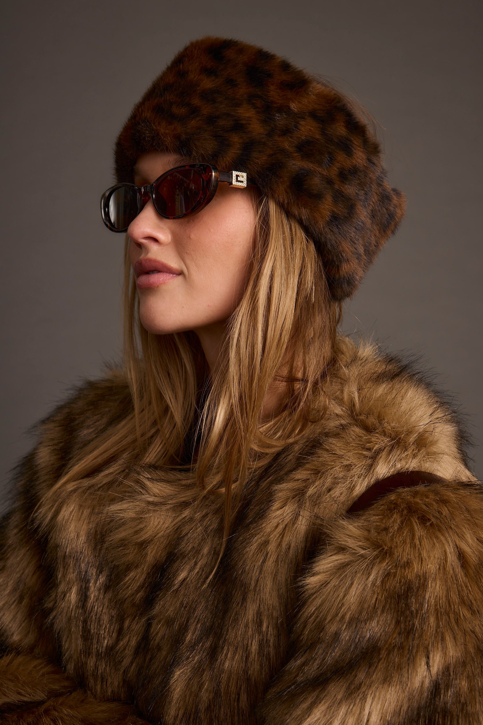 Chalet Leopard Faux Fur Headband
