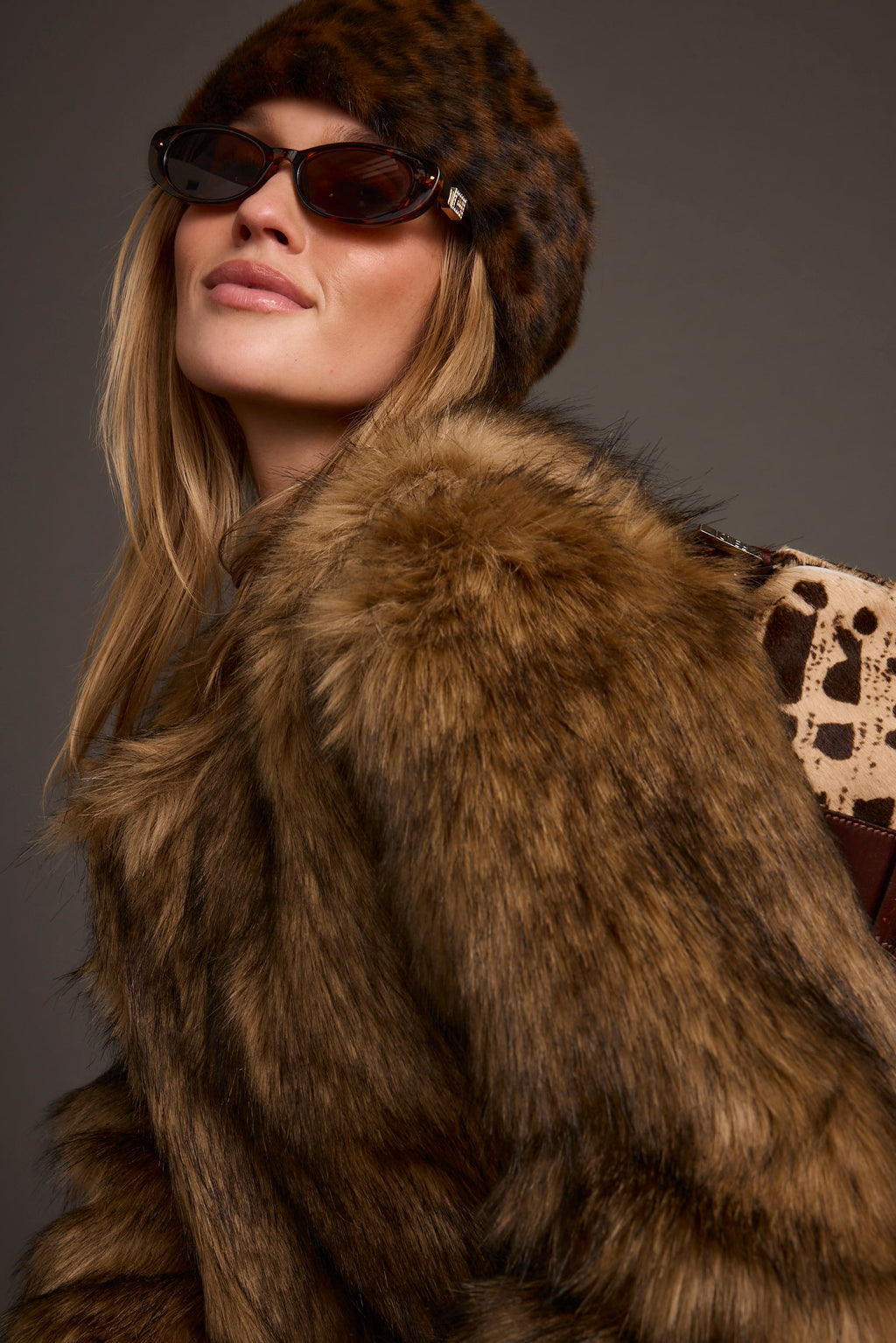 Chalet Leopard Faux Fur Headband