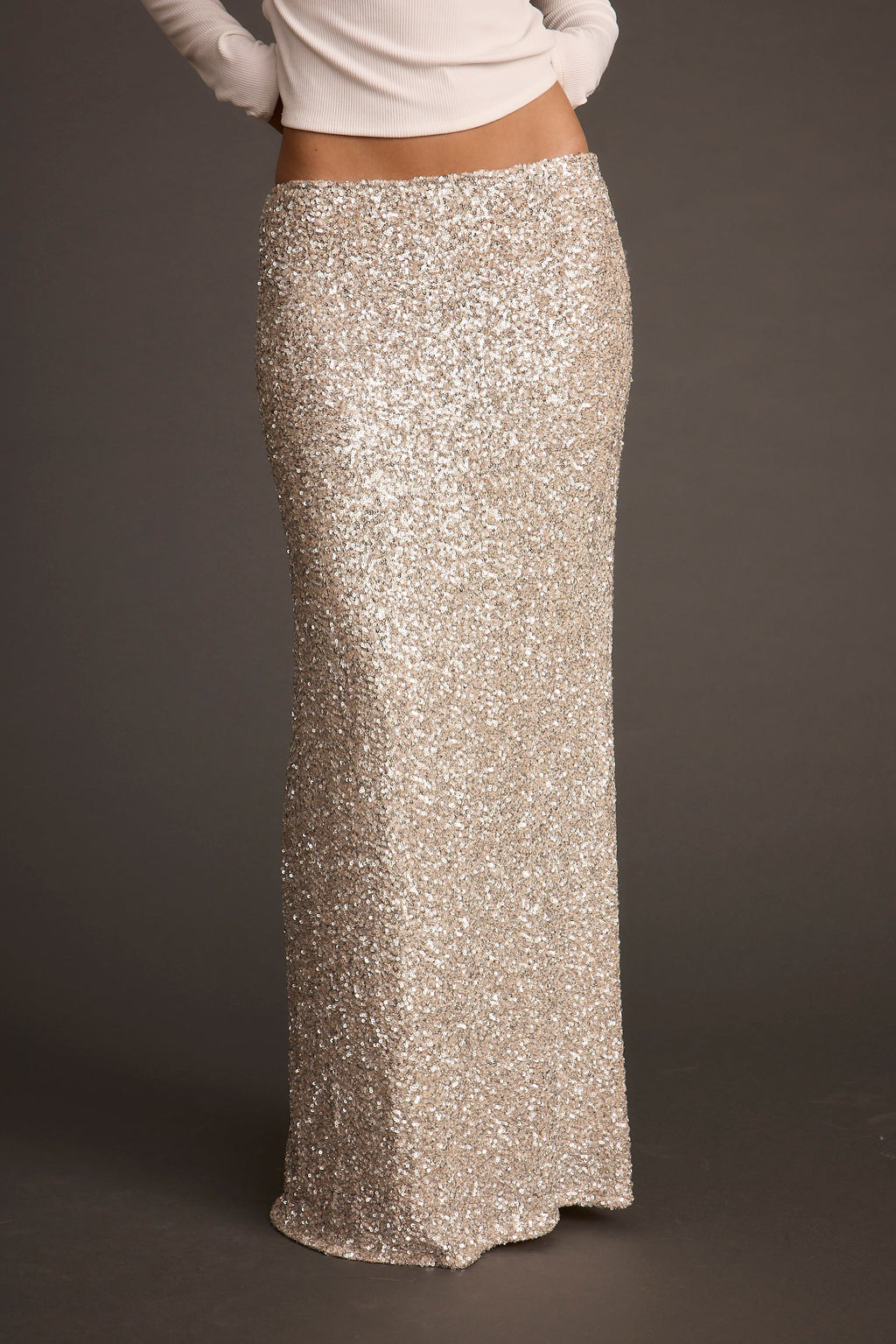 Champagne Nights Maxi Skirt