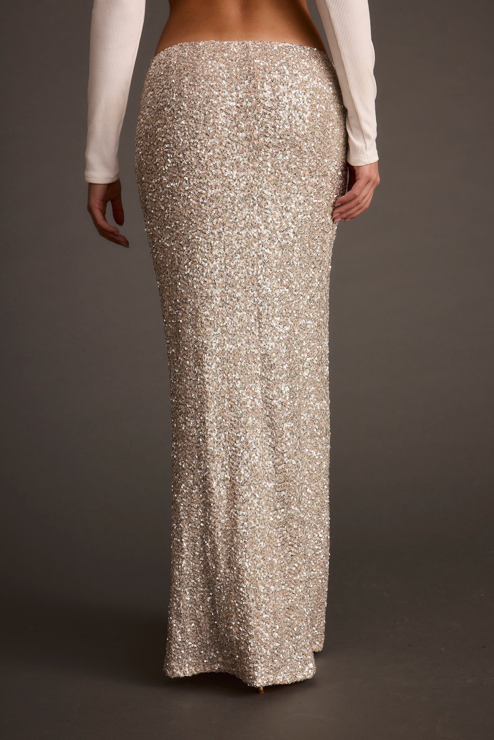 Champagne Nights Maxi Skirt