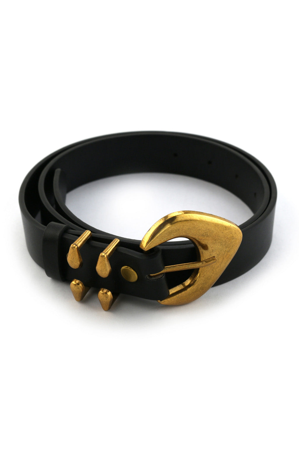Bradbury Black and Gold Vegan Leather Belt