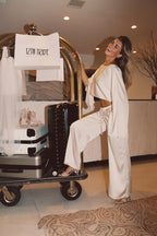 Clear Breeze Cream Satin Top