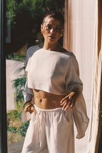 Clear Breeze Natural Linen Pants