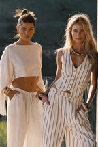 Clear Breeze Natural Linen Pants