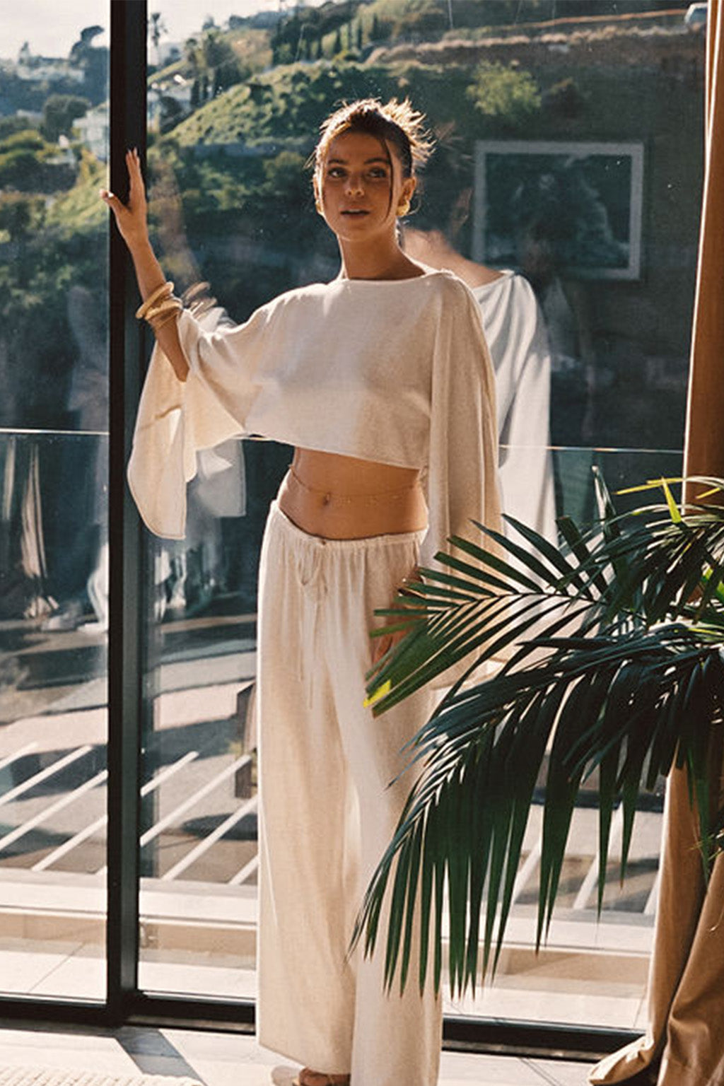 Clear Breeze Natural Linen Pants