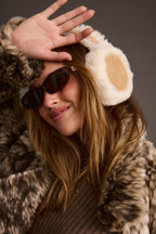 Crystal Ivory Faux Fur Ear Muffs