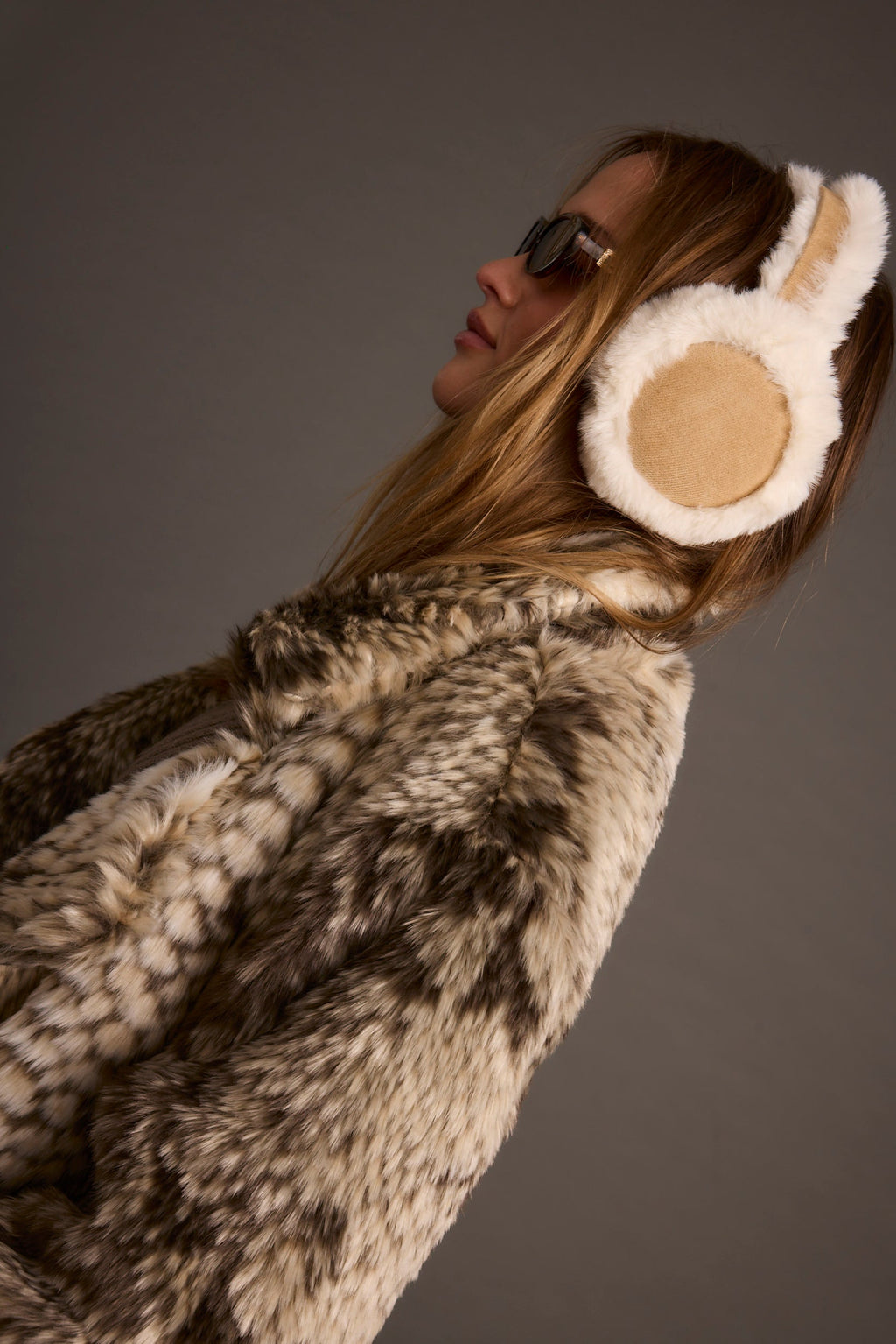 Crystal Ivory Faux Fur Ear Muffs