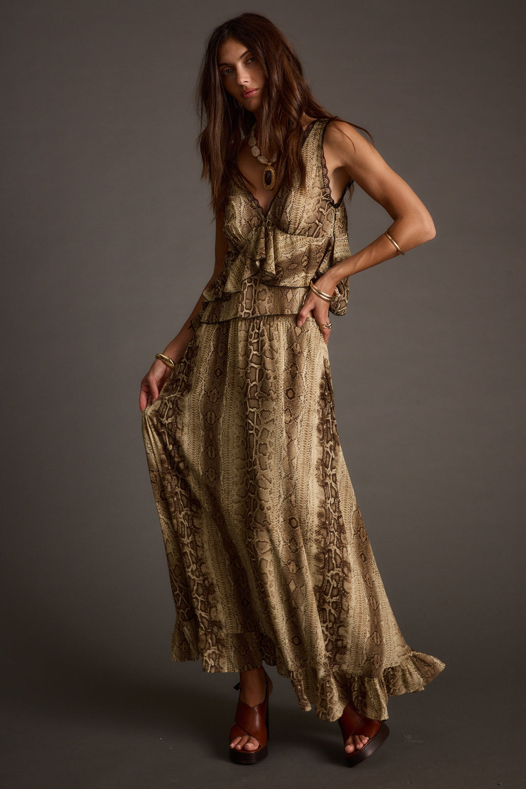 Cynthia Snake Print Tank