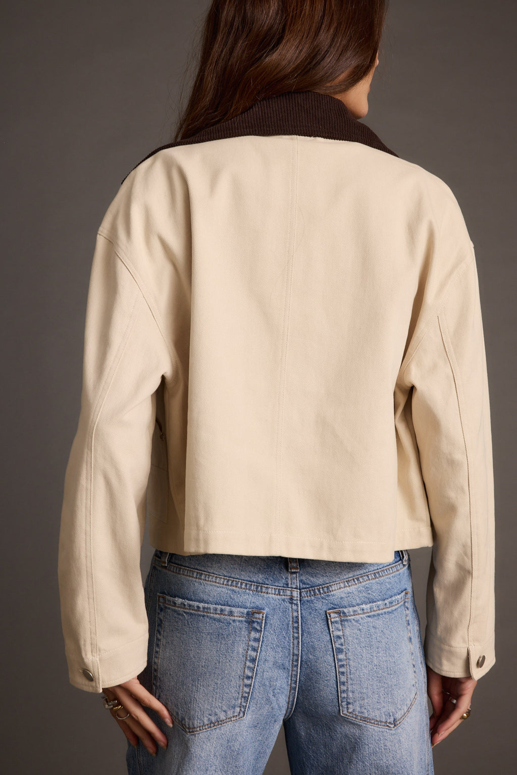Cypress Light Khaki Cropped Barn Jacket