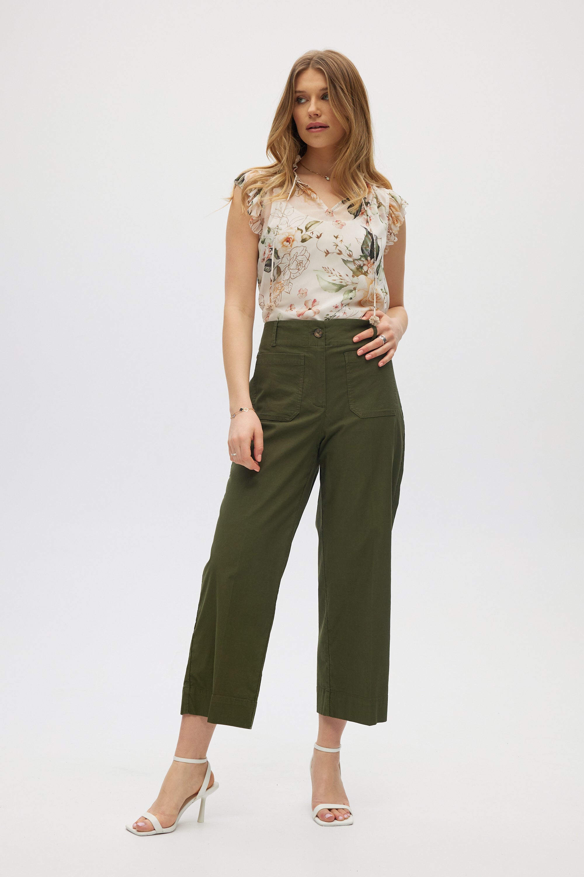 Olive Essential High-Rise Pants