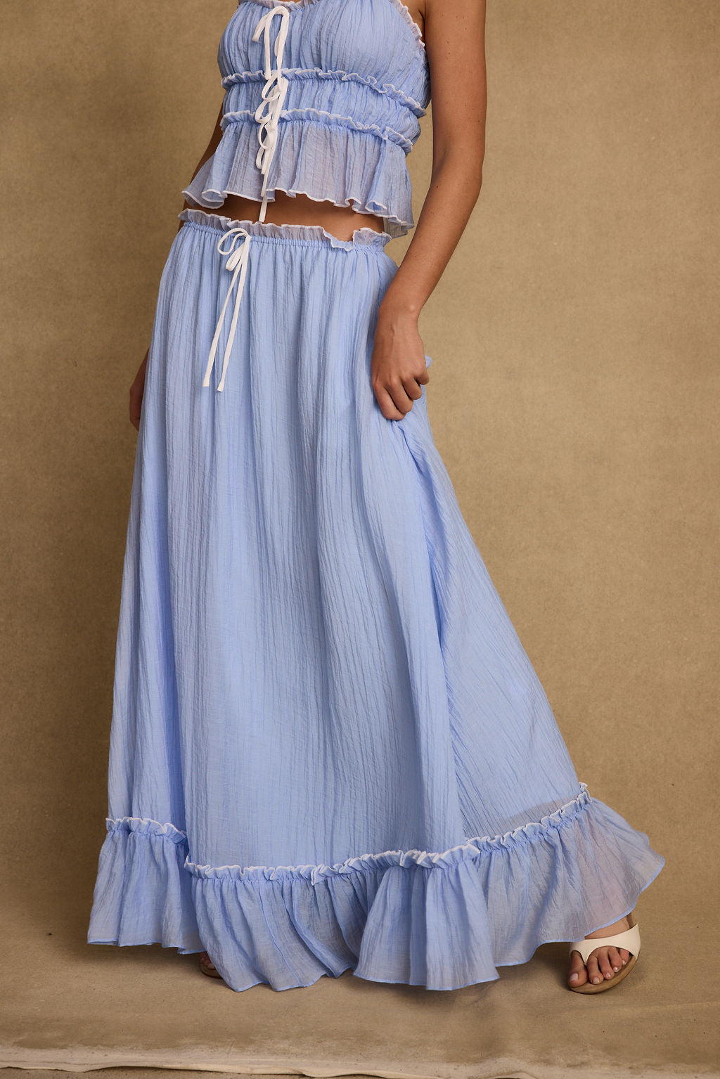 Dahlia Blue Maxi Skirt